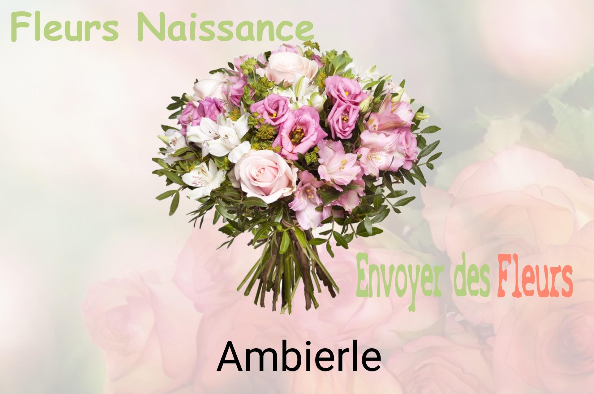 Bouquet de fleurs de naissance livré à Ambierle